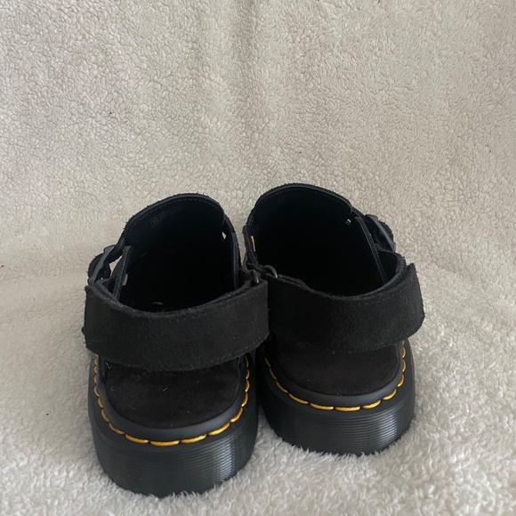 Dr. Marten Jorge II Suede Slingback Mules In Black - Picture 5 of 10